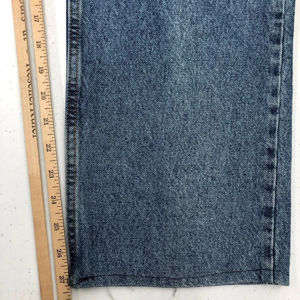 VTG Levis 505 Jeans Mens 38x30 Blue Denim Straight Leg Orange Tab Made USA 90s